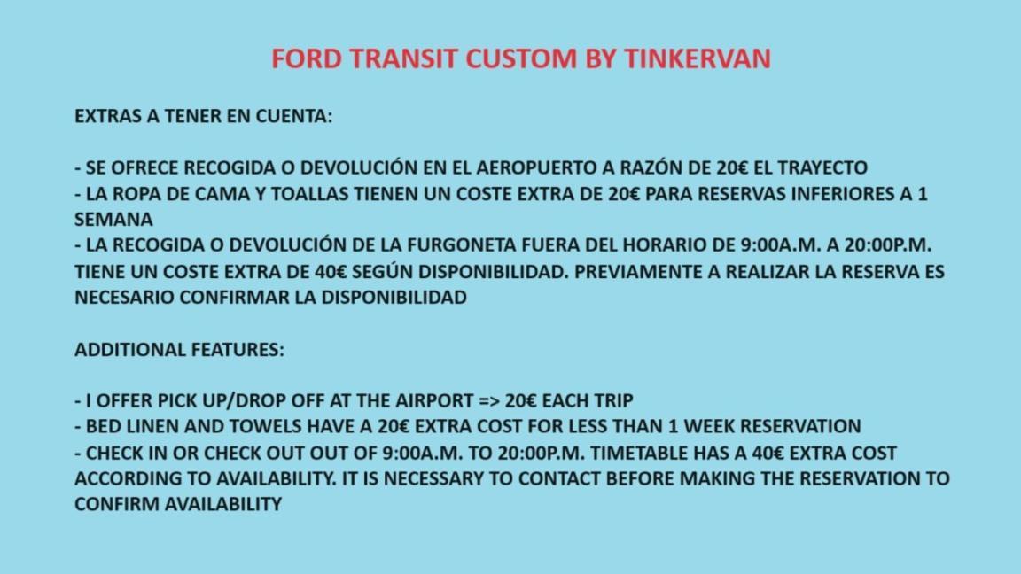 Hotel Ford Transit Custom Camper PMI Zewnętrze zdjęcie
